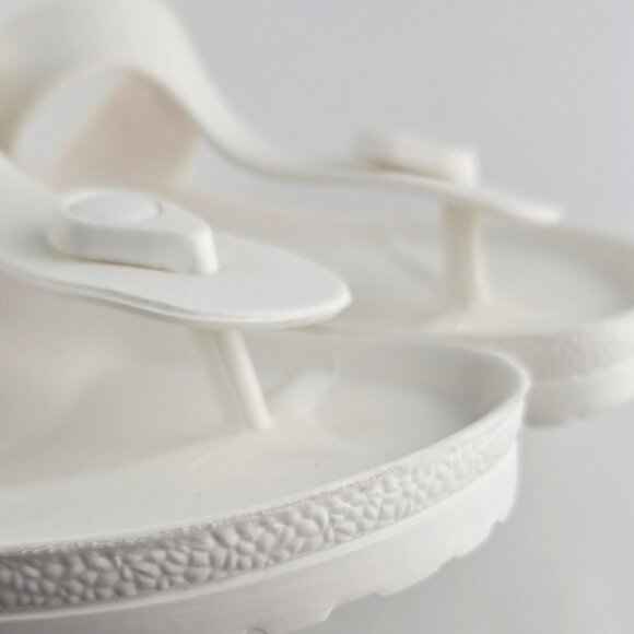 Josef Seibel Women's White Thong Slide Sandal Adjustable Strap Lightweight Sz 37 - Picture 8 of 11